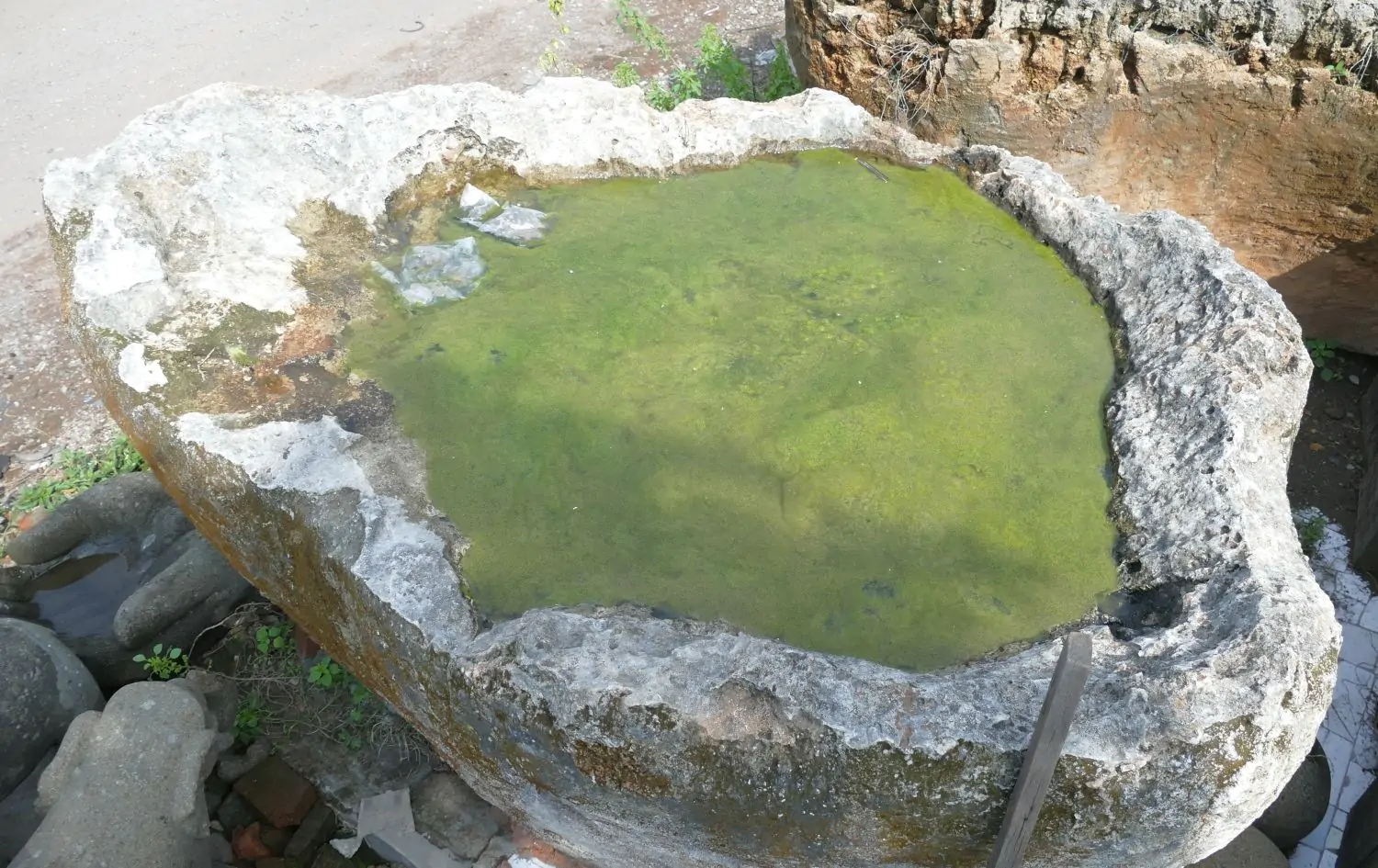  Product image 4 of the product “The Iceland Pot is made of limestone, it comes from coast of Indonesia. It is about 240cm length and 50cm depth. ”